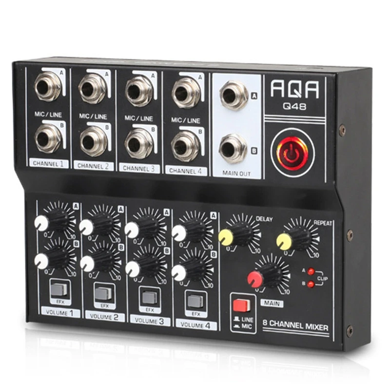 Graded Card Display - Audio Mixer Professional 8 Channel Console