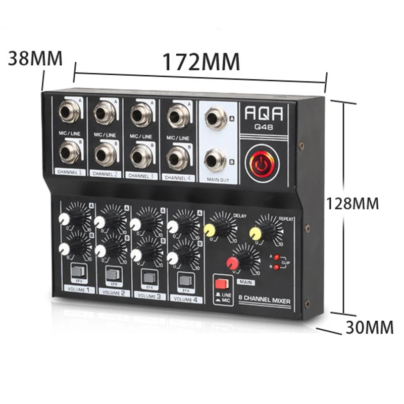 Audio Mixer Professional 8 Cha - Graded Card Display review and price