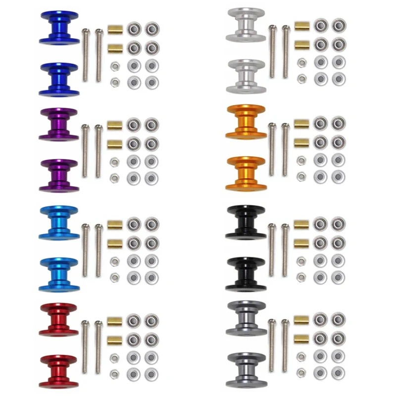 2Pcs 12-13mm Double Guide Roll - Tamiya Model Mini 4Wd review and price