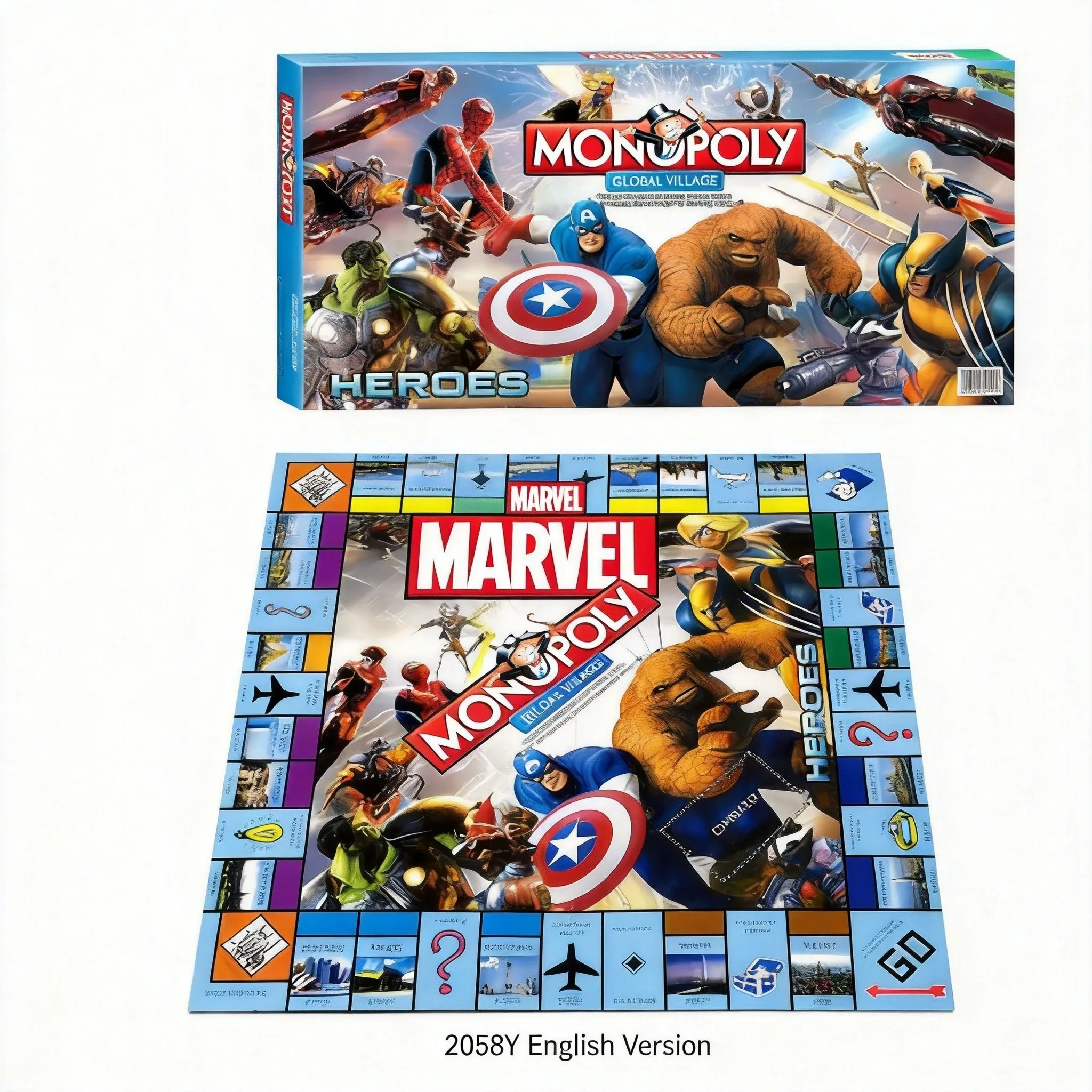 Marvel Heroes Monopoly Global  - Hasbro Game Monopoly review and price